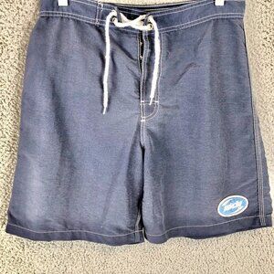 Vintage 90s‎ Y2K Gotcha Logo Men’s Swim Trunks Size 33 Skate Surf Style Blue